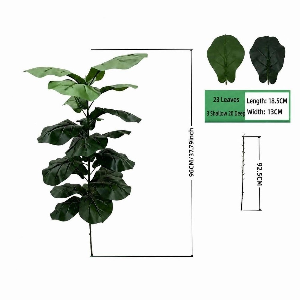 Ficus Lyrata Tree - 9/15/23 Leaves Artificial Ficus Lyrata Big